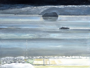 第74回滋賀県美術展覧会(平面の部)特選「冬淡海」